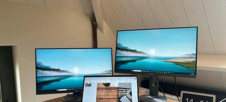 2x 24 inch beeldscherm - Perfect voor thuiswerken!, Computers en Software, Monitoren, Gebruikt, 60 Hz of minder, DisplayPort, Gaming