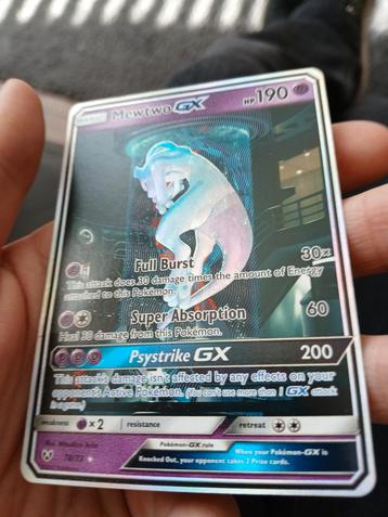 Mewtwo GX full art 78/73   (1/2) beschikbaar voor biedingen