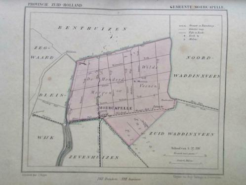 106 / Moercapelle / De Honderd Morgen Litho Kuyper ZH, Antiek en Kunst, Kunst | Litho's en Zeefdrukken, Ophalen of Verzenden