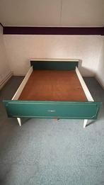 Vintage Groen Ledikant 140x190, Antiek en Kunst, Antiek | Meubels | Bedden, Ophalen