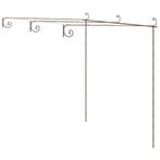 Tuinpergola 3x3x2,5 m ijzer antiekbruin €145, Tuin en Terras, Ophalen of Verzenden, Nieuw