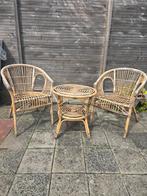 Rotan Tuinset Zambia - 2 Stoelen & Tafel, Tuin en Terras, Ophalen, Zo goed als nieuw, Rotan
