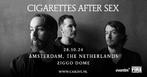 2x Cigarettes After Sex Staanplaatsen Ziggo Dome 28 okt 2024, Tickets en Kaartjes, Oktober, Twee personen