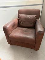 2 bruine stoelen / fauteils, Huis en Inrichting, Fauteuils, Ophalen, Zo goed als nieuw, 75 tot 100 cm