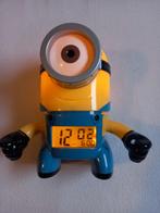 Minions wekker/ alarmklok met verlichting, Ophalen of Verzenden, Zo goed als nieuw, Digitaal, Wekker of Tafelklok