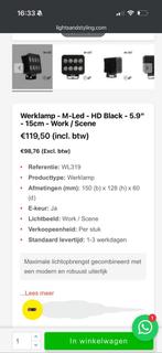 Partij professionele M-LED werklampen - 11 stuks, Auto-onderdelen, Verlichting, Ophalen of Verzenden, Nieuw