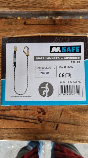Msafe Valbeveiliging Lanyard + Absorber beschikbaar voor biedingen