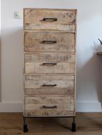 Mango Wood Chest of Drawers | Massief mangohouten ladekast, Huis en Inrichting, Kasten | Ladekasten, Ophalen, Minder dan 50 cm