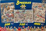 Van Haasteren puzzel 3 in 1 doos, Ophalen of Verzenden, Zo goed als nieuw