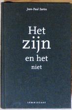 Het Zijn en het Niet; Schr Sartre; Uitg Lemniscaat; 2003, Ophalen of Verzenden, Zo goed als nieuw