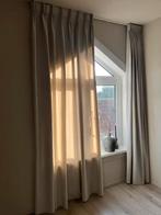 Luxe gordijnen wit zand, Ophalen of Verzenden, Wit, 200 cm of meer, 200 cm of meer