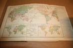 Schoolatlas der Geheele Aarde - Bos - 30e dr 1925, Gelezen, Ophalen of Verzenden, Landkaart, 1800 tot 2000