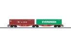 Marklin 47800 Dubbele containerwagen type Sggrss 80, Wisselstroom, Nieuw, Rails, Ophalen of Verzenden