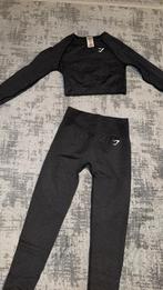 Gymshark Sport Set - Zwart - Maat M, Kleding | Dames, Sportkleding, Maat 38/40 (M), Zwart, Ophalen of Verzenden, Fitness of Aerobics