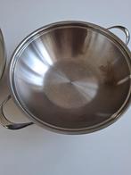 Fissler wok met handvaten 28 CM., Huis en Inrichting, Keuken | Potten en Pannen, Ophalen of Verzenden, Zo goed als nieuw, Wok