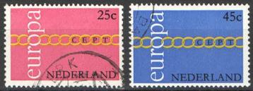 Nederland NVPH nr 990/1 gestempeld Europazegels 1971 beschikbaar voor biedingen