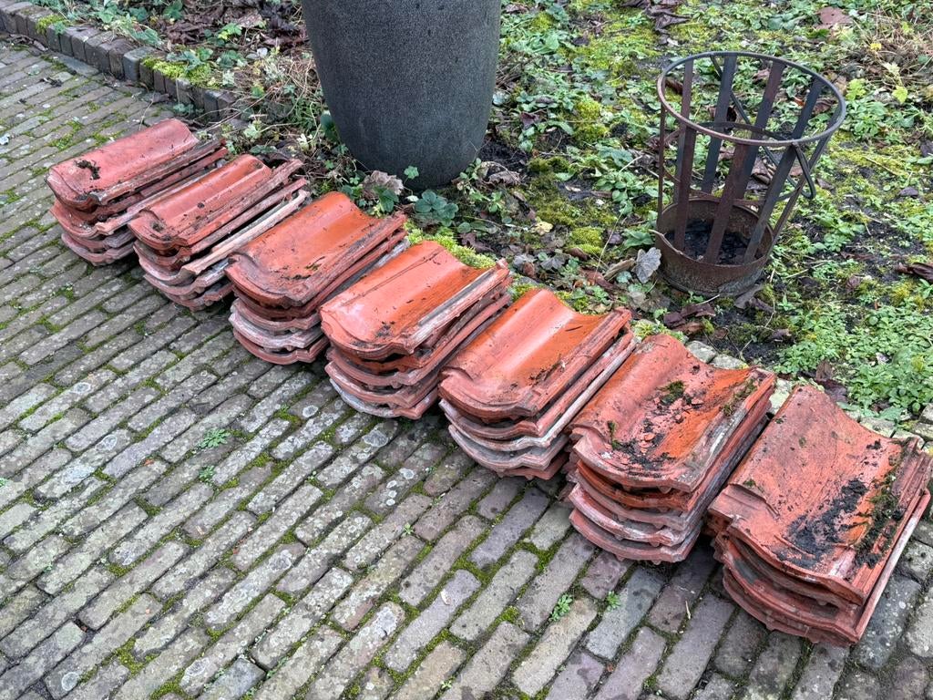 Dakpannen - verbeterde holle - 35 stuks, Ophalen, Gebruikt, Steen of Klei, Minder dan 5 m²