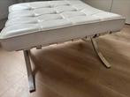 Design hocker/voetenbank, Ophalen, 50 tot 75 cm, Leer, Zo goed als nieuw