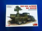 miniart 35177 GAZ-AAA w/quad M4 1/35, Hobby en Vrije tijd, Modelbouw | Auto's en Voertuigen, Ophalen of Verzenden, Nieuw, 1:32 tot 1:50