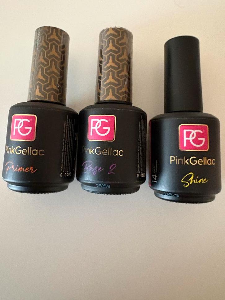 Nagellak Set - Pink Gellac & Meer, Sieraden, Tassen en Uiterlijk, Uiterlijk | Cosmetica en Make-up, Zo goed als nieuw, Make-up