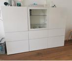 Hoogglans witte Besta kast, Overige materialen, Gebruikt, 150 tot 200 cm, Ophalen of Verzenden