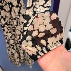 Fabienne Chapot ‘Natasja’ wrap dress beige zwart mt M 50609, Maat 38/40 (M), ., Beige, Fabienne Chapot