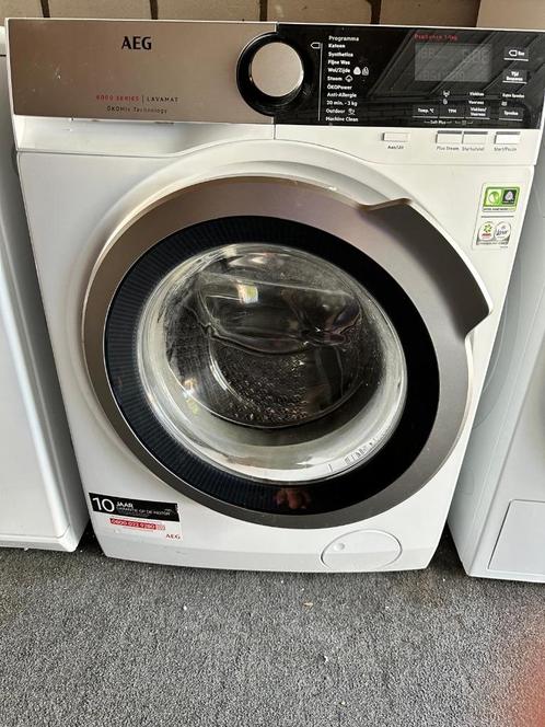 AEG L8FE96ES Wasmachine, Witgoed en Apparatuur, Wasmachines, Refurbished, Voorlader, 8 tot 10 kg, 85 tot 90 cm, 1600 toeren of meer