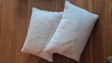 2x bamboo hoofdkussens teab beschikbaar voor biedingen