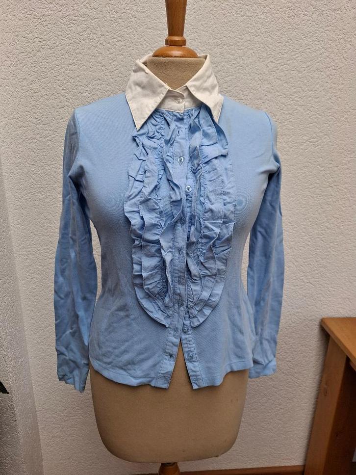 Blouse, Blanche (Purdey), mt. S, Kleding | Dames, Blouses en Tunieken, Zo goed als nieuw, Maat 36 (S), Blauw, Ophalen of Verzenden