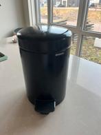 Brabantia pedaalemmer zwart, Ophalen, Zo goed als nieuw, Metaal, Minder dan 50 cm
