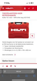 Hilti TE 4-A22+ DRS Koffer met Inlay, Ophalen of Verzenden, Zo goed als nieuw