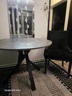 Ronde Eettafel+4 stoelen, Huis en Inrichting, Tafels | Eettafels, Gebruikt, Rond, Ophalen of Verzenden, Metaal