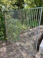 Gegalvaniseerd hekwerk met loopdeur 5m x 1.80, Ophalen, Gebruikt, 110 cm of meer, 100 cm of meer