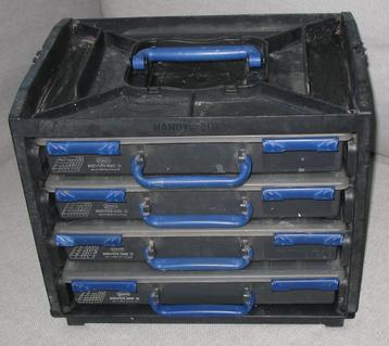 Raaco handybox met 4 kisten case 15 met alle losse bakjes