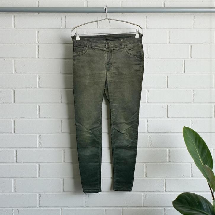 Summum Jeans Maat 36 Khaki Groen Skinny, Kleding | Dames, Broeken en Pantalons, Zo goed als nieuw, Maat 36 (S), Groen, Lang, Verzenden