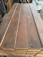 Eiken vloer 46 of 70m2 massief vloerdelen 18cm breed 2cm dik, Ophalen, Gebruikt, Vloerdelen of -planken, 10 m² of meer