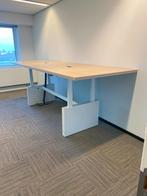 Zit/sta vergadertafel Vepa, 320 x 120 cm. - licht eiken blad, Ophalen, Elektrisch, Gebruikt, Stabureau