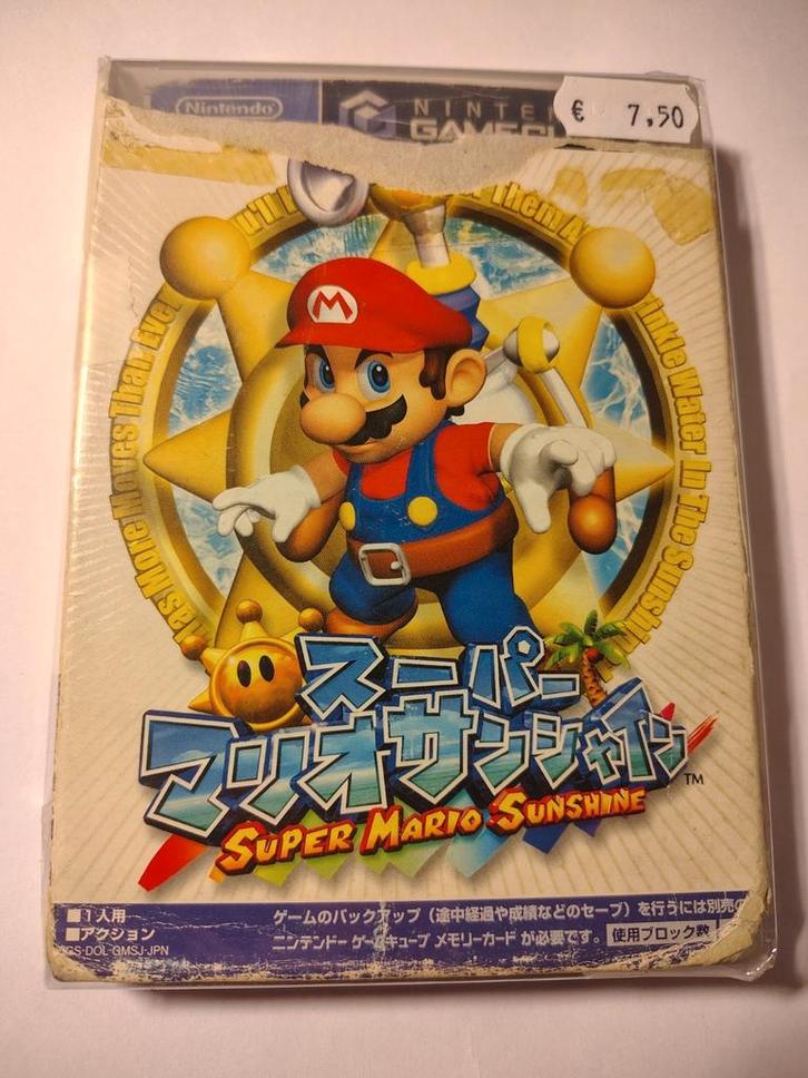 Super Mario Sunshine Japanse Nintendo GameCube Game, Spelcomputers en Games, Games | Nintendo GameCube, Zo goed als nieuw, Avontuur en Actie