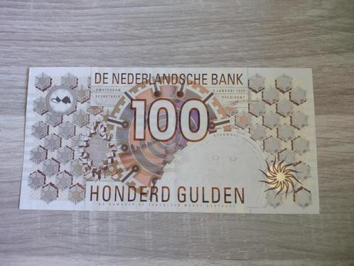 Prachtig biljet 100 gulden Steenuil, 1992, Postzegels en Munten, Bankbiljetten | Nederland, 100 gulden, Ophalen of Verzenden