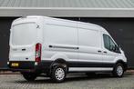 Ford Transit L3H2 2.0Tdci 130PK | Trend 350 | Frozen White, Auto's, Bestelauto's, Voorwielaandrijving, Stof, Zwart, 4 cilinders