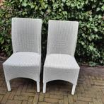 2 eetkamerstoelen, wit LLoyd Loom, Ophalen, Gebruikt, Wit, Vijf, Zes of meer stoelen