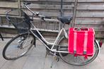 Grijze gazelle fiets met mandje en fietstas, Fietsen en Brommers, Fietsen | Tandems, 55 cm of meer, Ophalen, Gebruikt, Minder dan 10 versnellingen