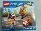 2x Lego City 60100 en 60101 vliegtuig en helicopter, Complete set, Ophalen of Verzenden, Lego, Zo goed als nieuw