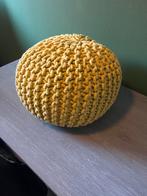 Kinder Poef (okergeel), Huis en Inrichting, Banken | Voetenbanken en Poefen, Ophalen of Verzenden, Zo goed als nieuw, Rond, Minder dan 50 cm