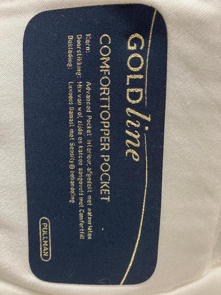 Pullman Goldline Pocket Topmatras 90x200 ZGAN, Huis en Inrichting, Slaapkamer | Beddengoed, Zo goed als nieuw, Overige typen, Eenpersoons