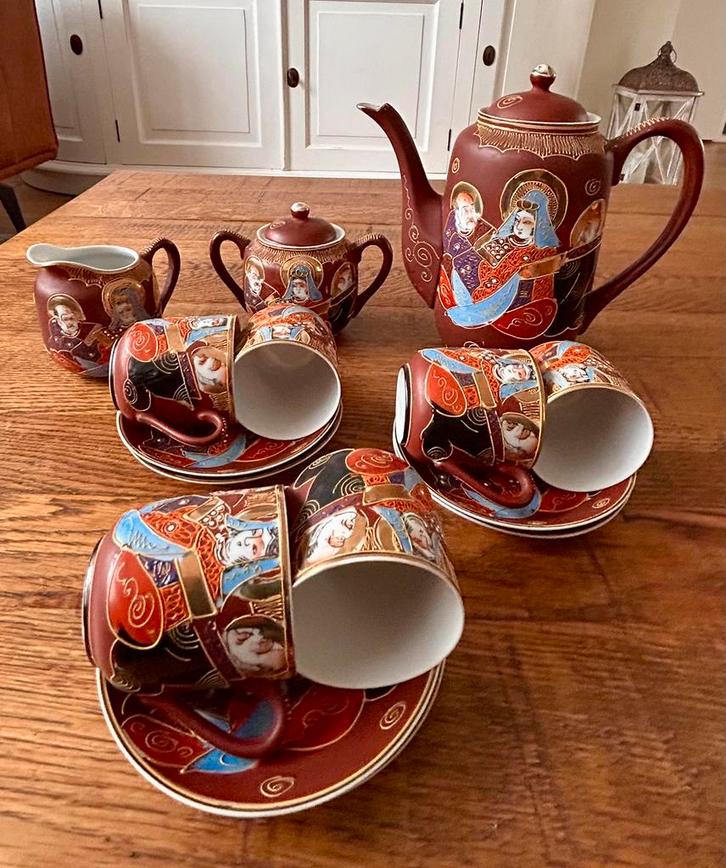 Antiek Satsuma theeservies, Antiek en Kunst, Antiek | Servies compleet, Ophalen