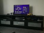 Zwarte TV-kast🔸Playstation-kast met opbergruimte, Huis en Inrichting, Kasten | Televisiemeubels, Ophalen, Kunststof, Gebruikt