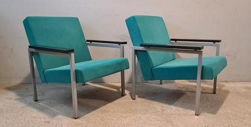 Twee vintage, design fauteuils Gijs van der Sluis. Model 30, Huis en Inrichting, Stoelen, Twee, Ophalen