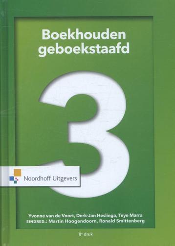 Boekhouden geboekstaafd 3 + opgaven beschikbaar voor biedingen