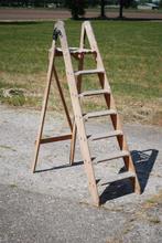 Brocante houten trap, Ophalen